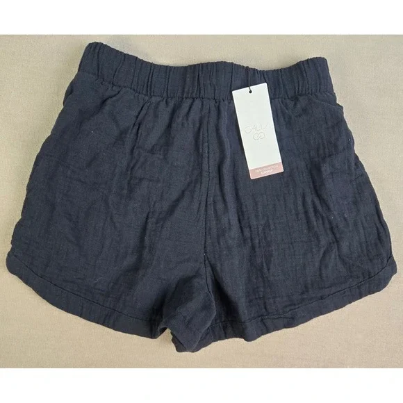 CALIA by Carrie Underwood Women XS Pure Black Dolphin Swim Coverup Lounge Shorts - Picture 2 of 6